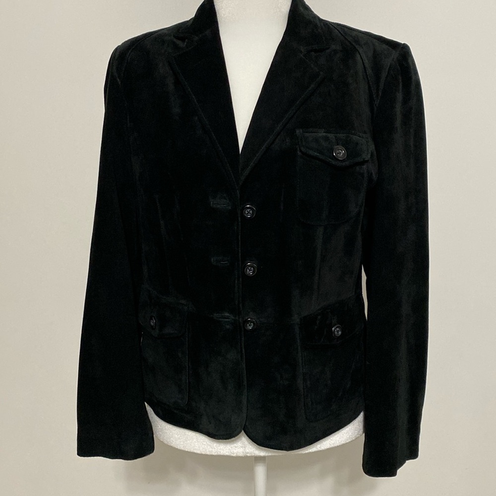 EUC Preston and York Classy Black Suede  Blazer
